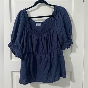 Navy Blue smocked top from Old Navy!